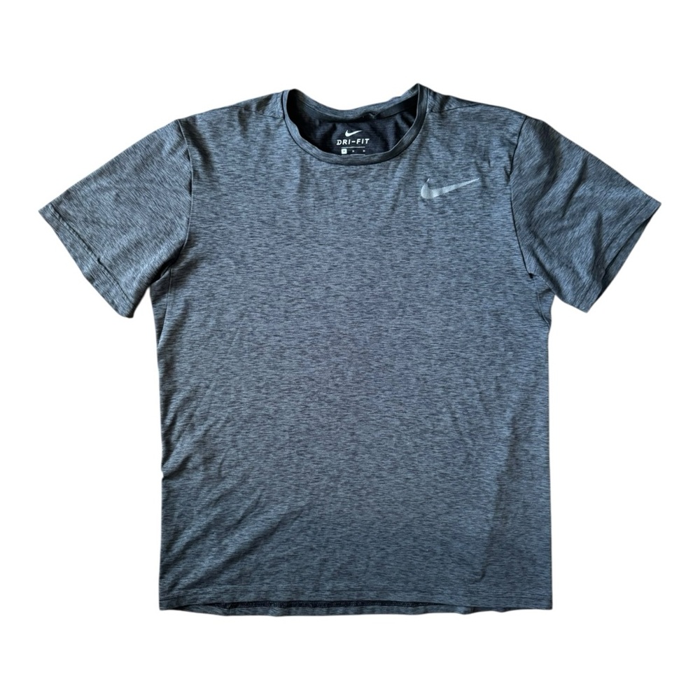 Nike Women’s Dark Heather Gray Short Sleeve Tee Medium Nike Dry-Fit